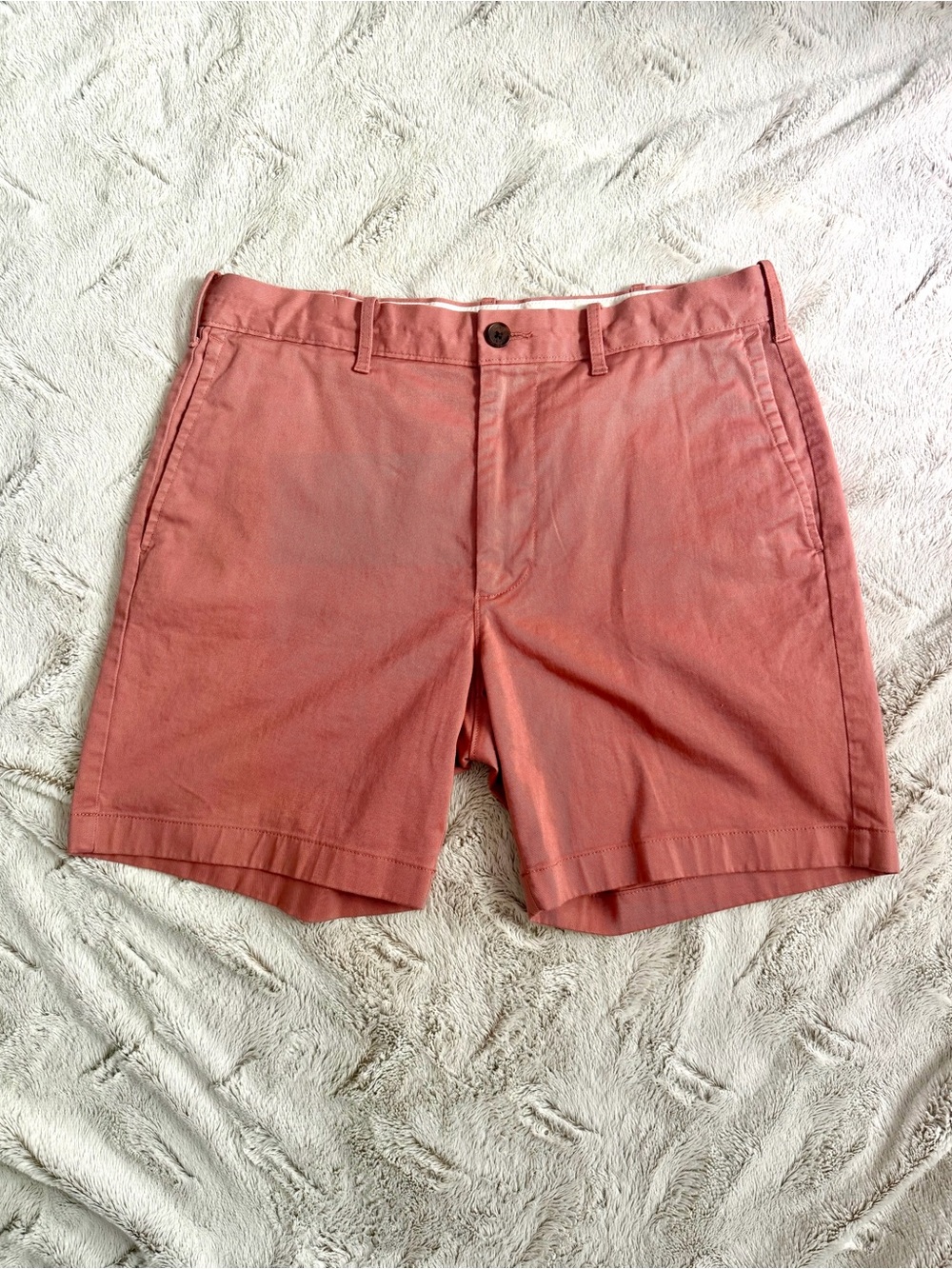 J.Crew Men's Gramercy Chino Shorts Flat Front Coral Pink 32